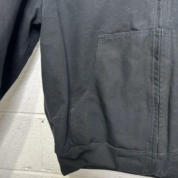 Y2K Carhartt Thermal-Lined Hooded Jacket “Black” Dark Throne - Picture 8 of 16